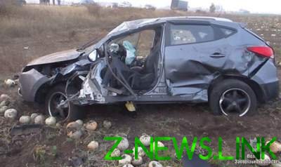 В Запорожской области авто врезалось в ограду: есть жертвы