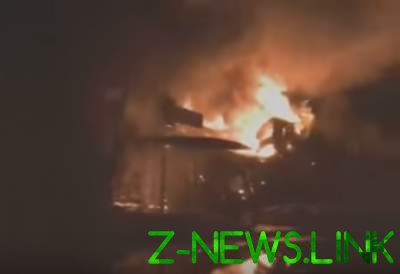 Кадры жуткого пожара в крупном торговом центре Подмосковья. Видео