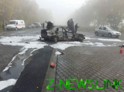 На Винничине в ДТП загорелось авто: много пострадавших