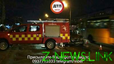 ДТП в Киеве: Toyota на встречке протаранила Daewoo