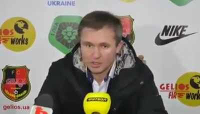 Украинский тренер, не скрывая эмоций, обругал футболистов. Видео