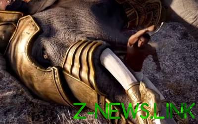 Геймер голыми руками одолел боевого слона в Assassin's Creed: Origins