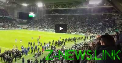 Во Франции болельщики отличились массовым дебошем на стадионе. Видео