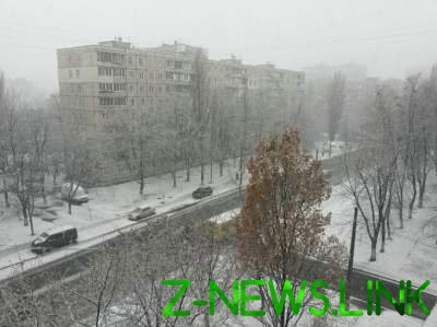 Впечатляющие кадры: Киев засыпало снегом. Видео