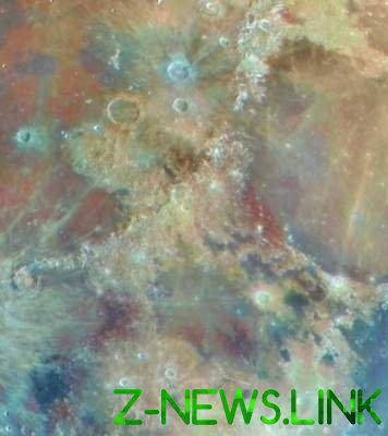 Яркий калейдоскоп: показан настоящий цвет поверхности Луны