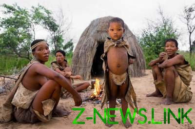 Повседневная жизнь племен в Намибии. Фото