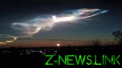 Жители Донбасса видели в небе необычное явление