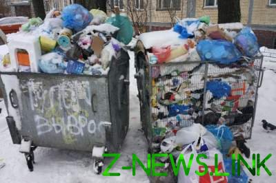 В трех районах Киева уже несколько дней не вывозят мусор  