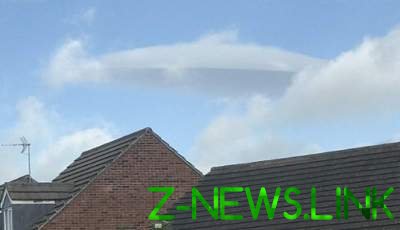В Британии сняли НЛО, замаскированный под облако