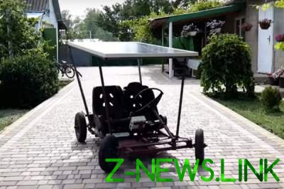 Украинец создал электромобиль на солнечных батареях