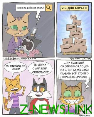 Мама-кошка стала героиней забавных комиксов
