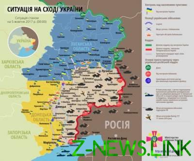 Ситуация в зоне АТО: боевики обстреливали позиции ВСУ 24 раза