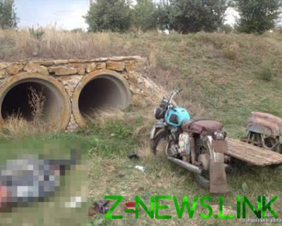 В Запорожской области трагически погиб мотоциклист