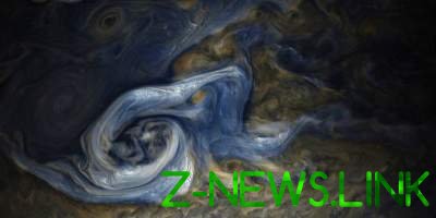 NASA показало мощный и живописный ураган на Юпитере 