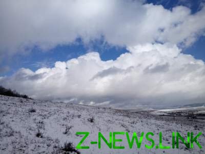 Аннексированный Крым занесло снегом