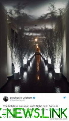 Мрачное рождественское убранство Белого дома вызвало волну фотожаб