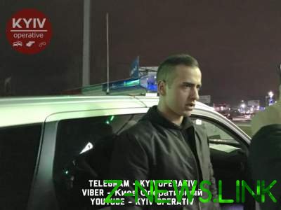В Киеве полицейский «решал вопросы» друзей на угнанном авто. Видео