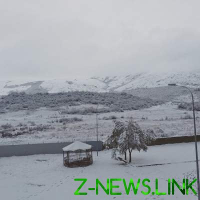 Аннексированный Крым занесло снегом