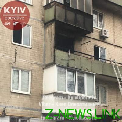 В Киеве произошел сильный пожар в жилом доме: есть пострадавшие