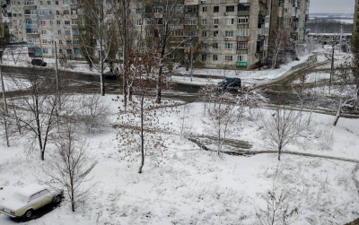 Украинцы делятся в соцсетях снимками заснеженных улиц