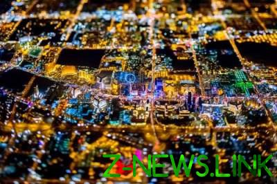 Ночные города в уникальных снимках с высоты птичьего полета. Фото