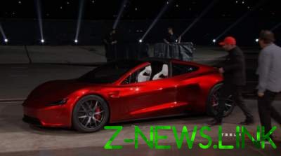 Первый тест Tesla Roadster. Видео 