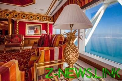 Самый дорогой номер в семизвездочном отеле Дубая. Фото