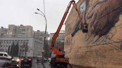 Фасад киевской полиции украсит необычный мурал