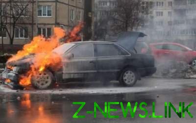 Киев: на ходу загорелся Ford