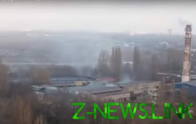 В районе одесского аэродрома возник пожар. Видео
