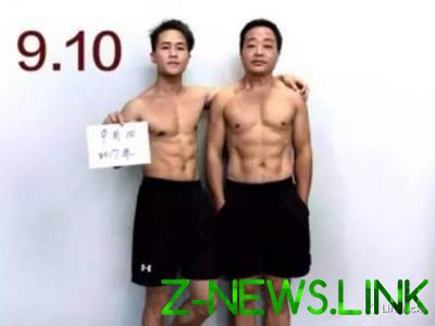 Отец и сын показали, как меняют тела полгода занятий спортом. Фото