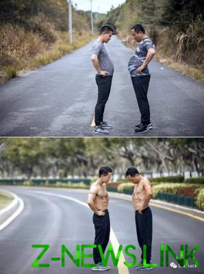 Отец и сын показали, как меняют тела полгода занятий спортом. Фото