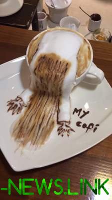 Самые странные рисунки на кофейной пене. Фото