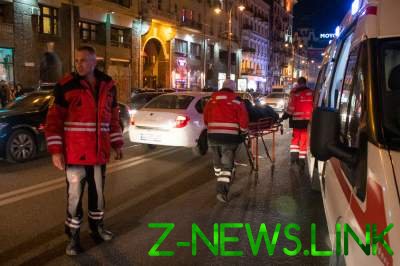 В центре Киева скутер сбил пешехода-нарушителя