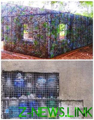 Канадец построил уникальную деревню из пластиковых бутылок. Фото 