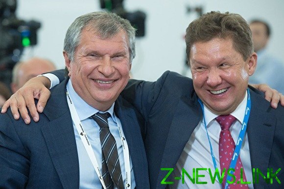 Топ-менеджеры «Газпрома» и «Роснефти» стали одними из лидеров по премиям среди компаний